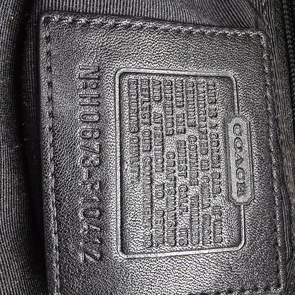 Coach Hamilton Black Leather Tote Bag - Picture 10 of 10